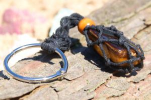 Schlüsselanhänger mit Netz (für den Lieblings-Stein)