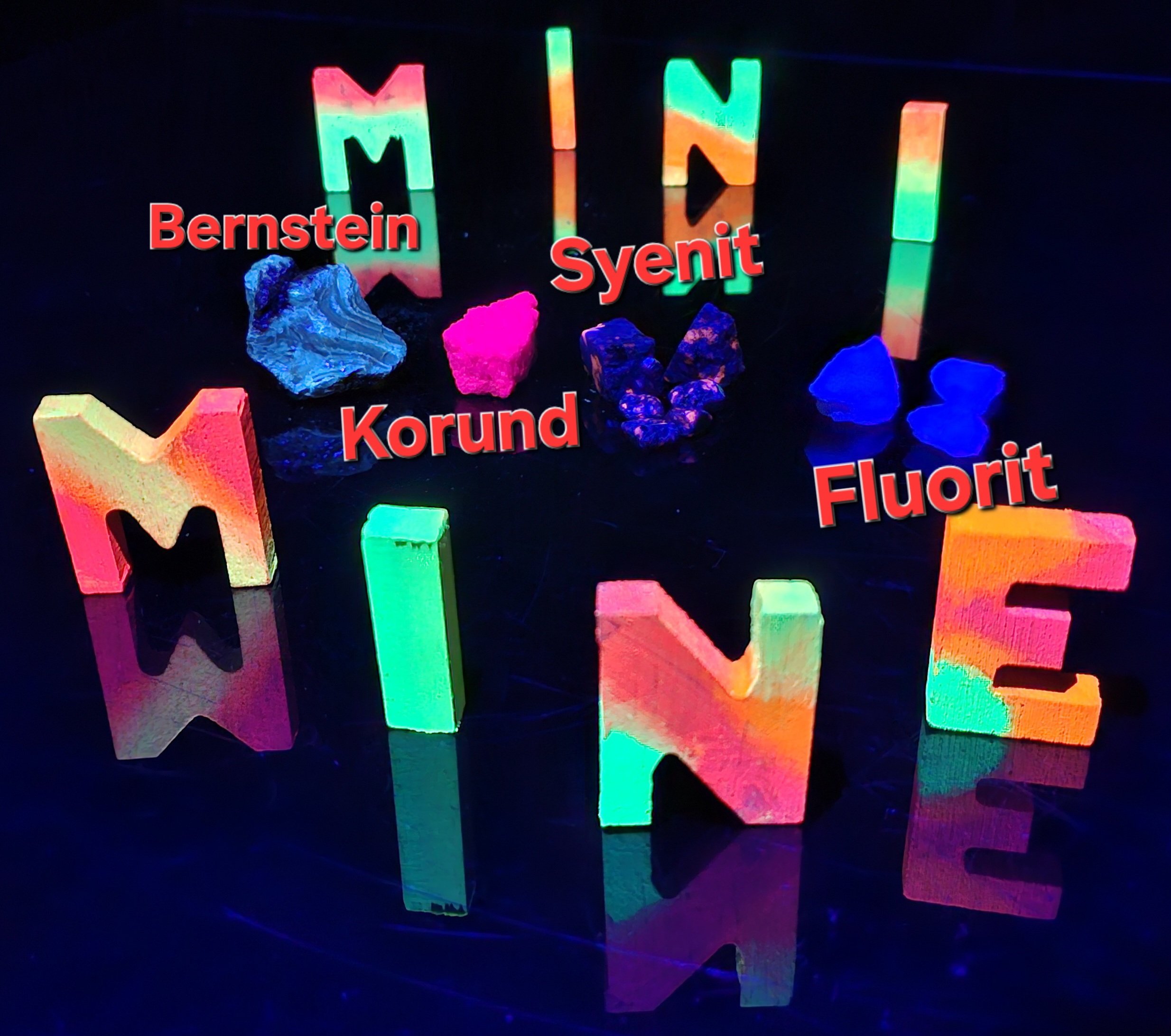 Set mit UV-reaktiven Steinen – Bild 2