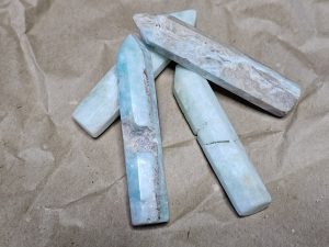 Blauer Aragonit Turm