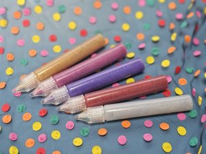 3D Glitzer-Plusterfarben