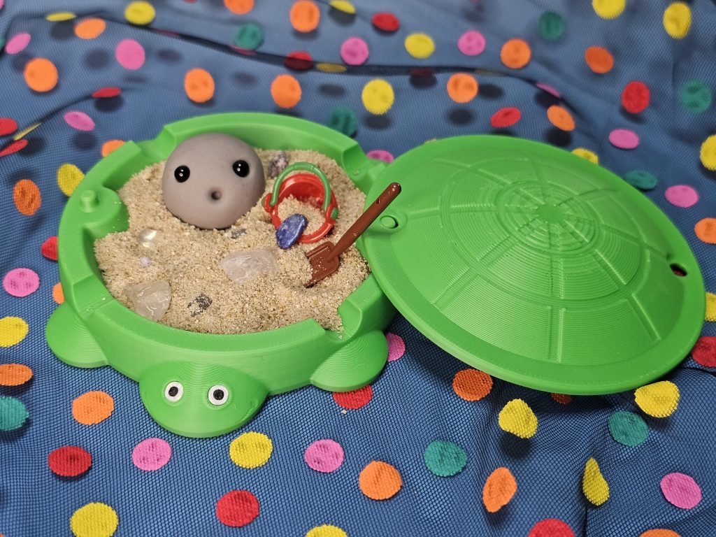 Sandkasten für Haussteine