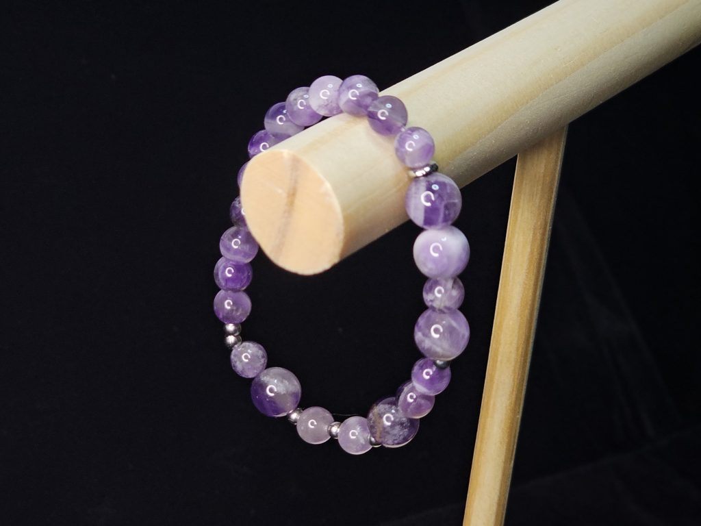 Amethyst Morsecode-Armband