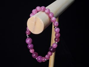 Lepidolith Morsecode-Armband