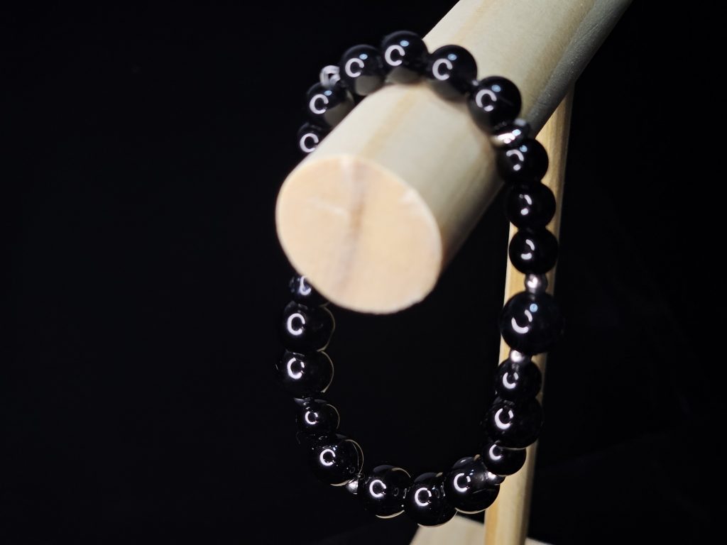 Silberobsidian
Morsecode-Armband