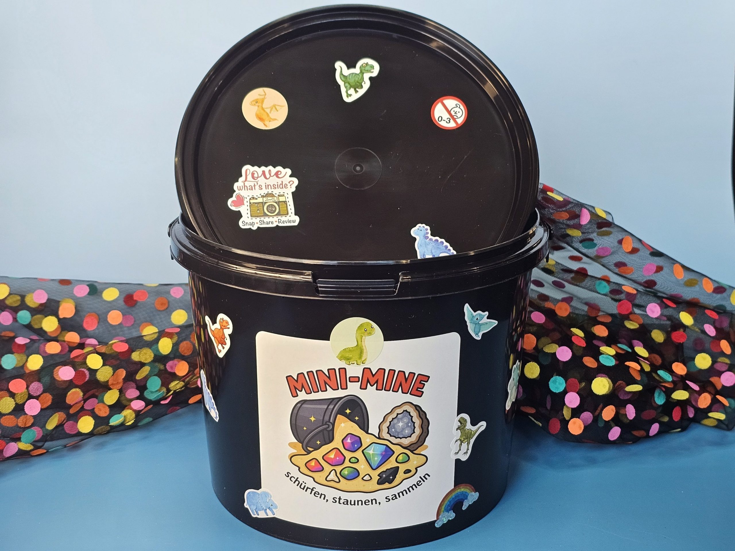 Motto-Eimer (mit Stickern) – Bild 5