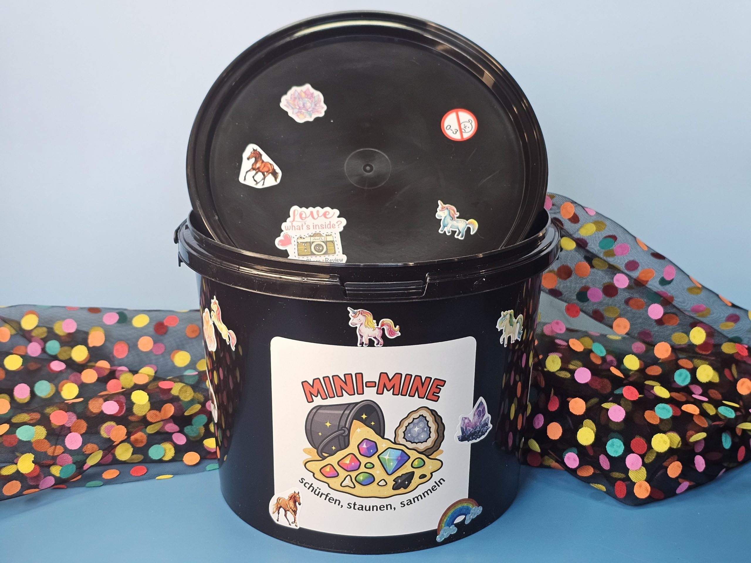 Motto-Eimer (mit Stickern) – Bild 7