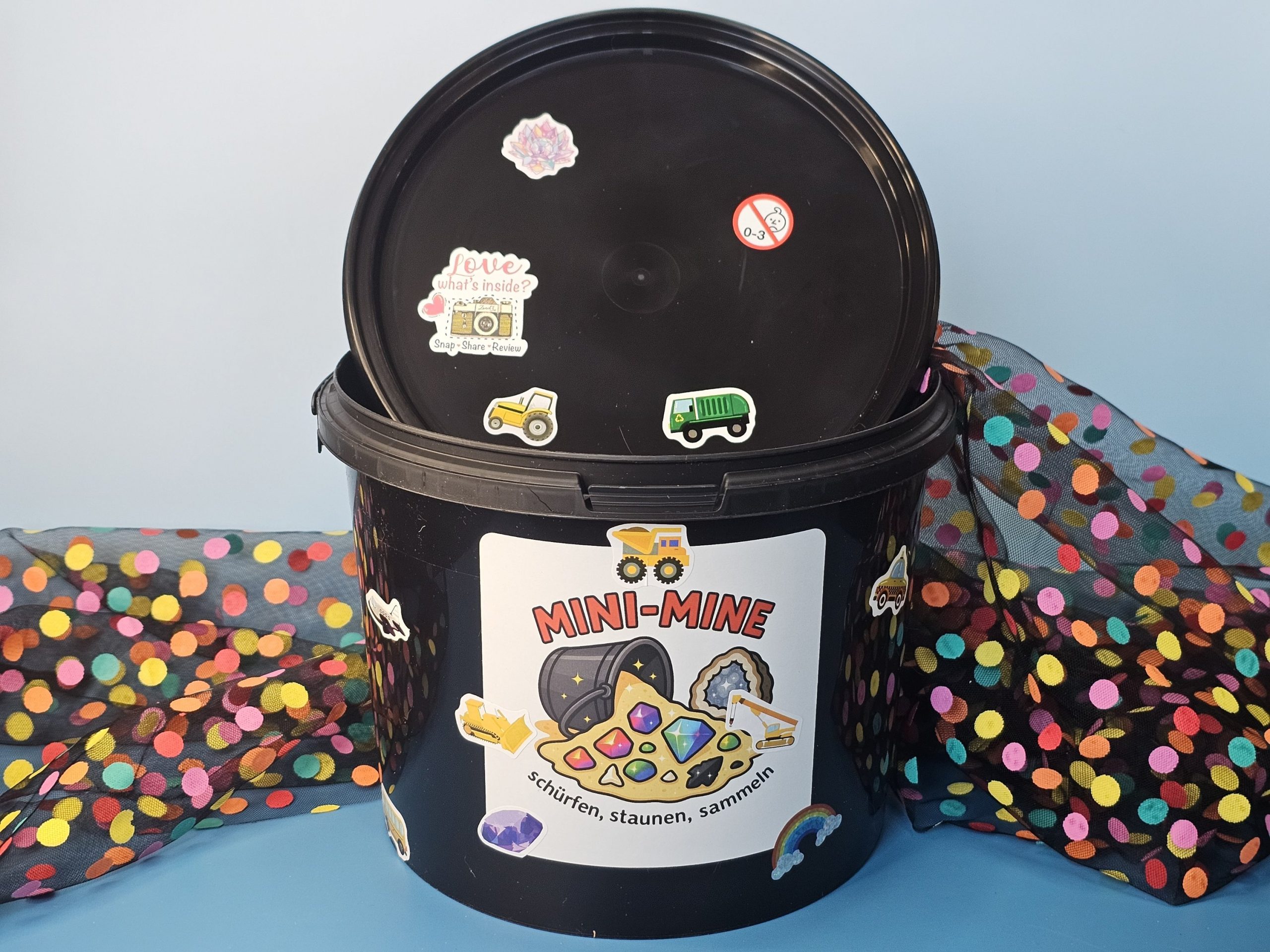 Motto-Eimer (mit Stickern) – Bild 6