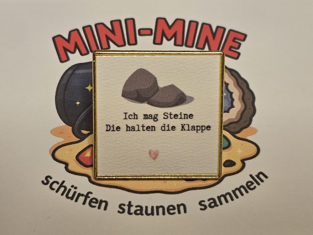 Ich mag Steine Pin